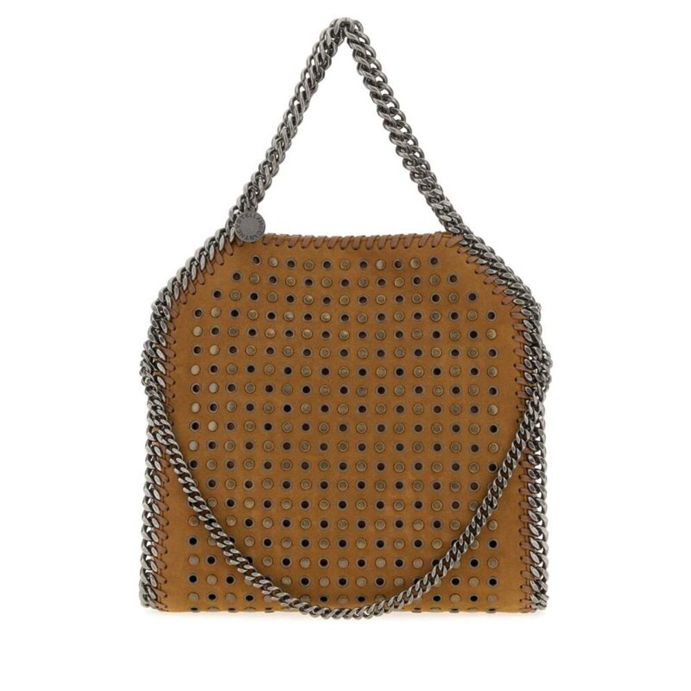 Stella Mccartney Women Camel Alter Suede Falabella Handbag